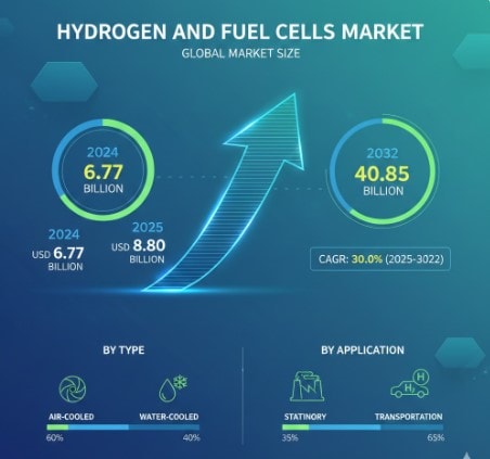 Hydrogen and Fuel Cells Market  Business Opportunities, Future Industry Trends, Strategies, Revenue, Challenges, Top Players and Forecast 