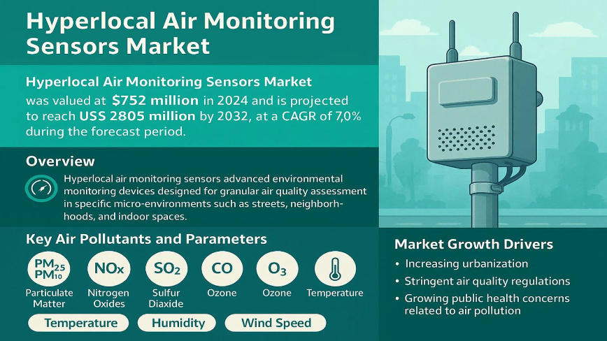 Hyperlocal Air Monitoring Sensors Market: Global Trend Analysis and Future Forecast 2032