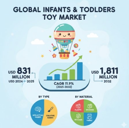 Infants & Toddlers Toy Market  CAGR Insights in Growth : Share, Value, Size and Trends