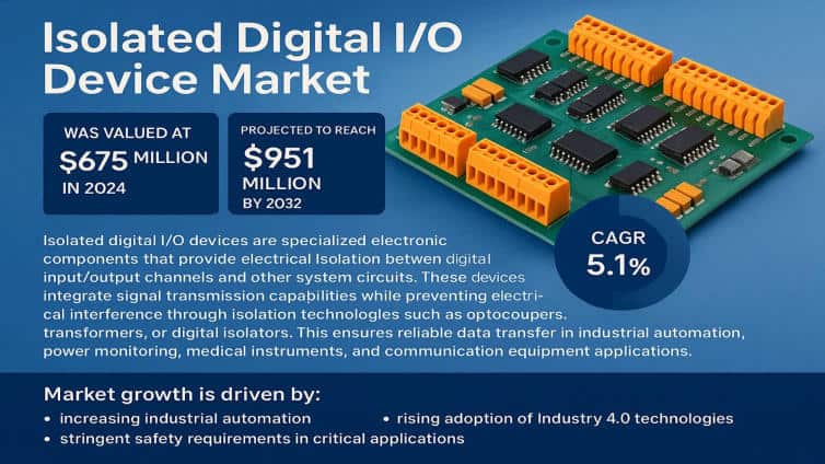 Isolated Digital I/O Device Market: Global Market Size, Growth Drivers, and Forecast 2025–2032