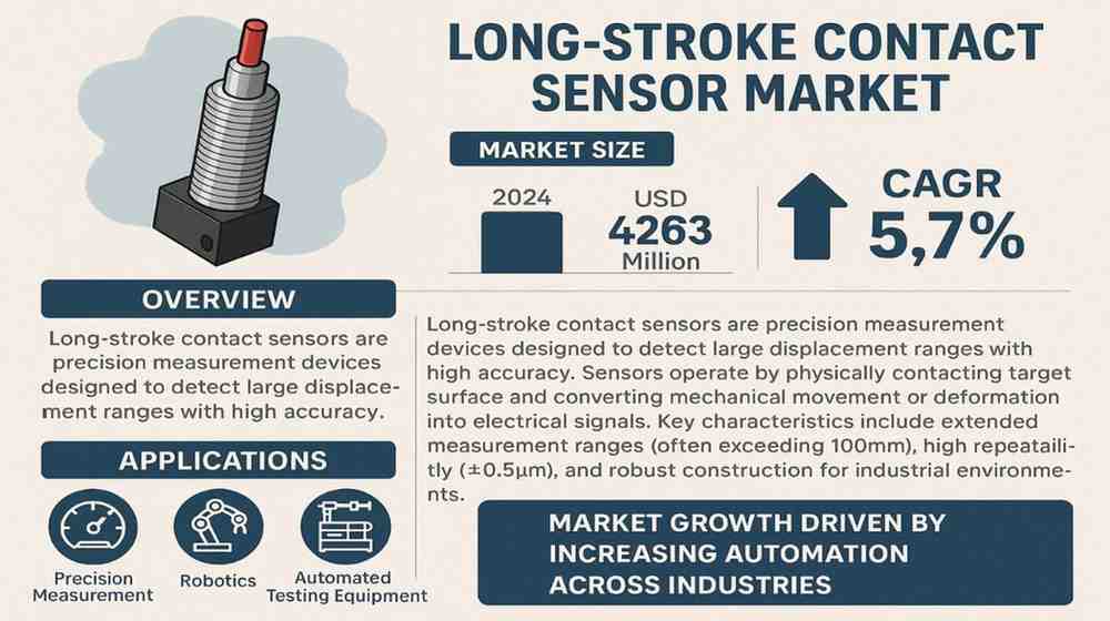 Long-Stroke Contact Sensor Market Forecast 2024–2032: 5.7% CAGR Supporting USD 4.26 Billion Valuation