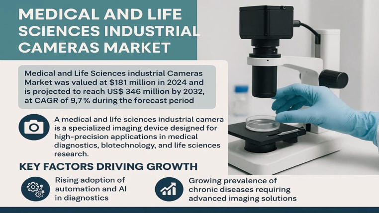 Medical and Life Sciences Industrial Cameras Market Poised for Strong Growth by 2032 — Driven by Advanced Imaging & Precision Diagnostics