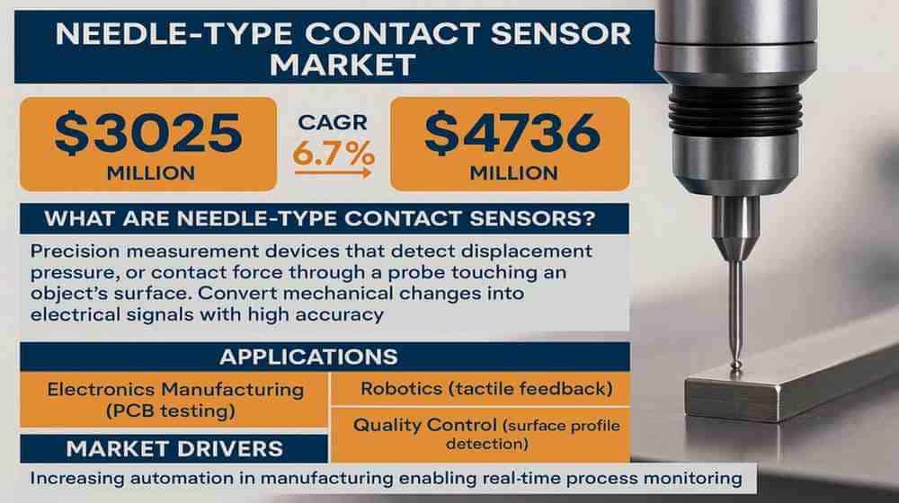 Needle-Type Contact Sensor Market Size Set to Approach USD 4.7 Billion