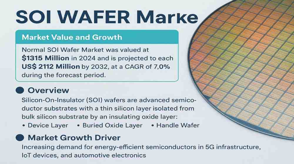 Normal SOI Wafer Market on Track to Hit USD 2.1 Billion by 2032