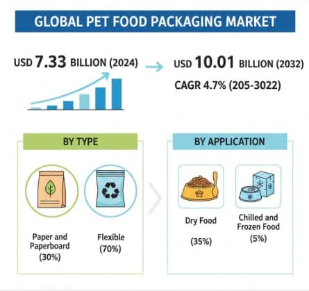 Pet Food Packaging Market CAGR : Growth, Share, Value, Size and Analysis