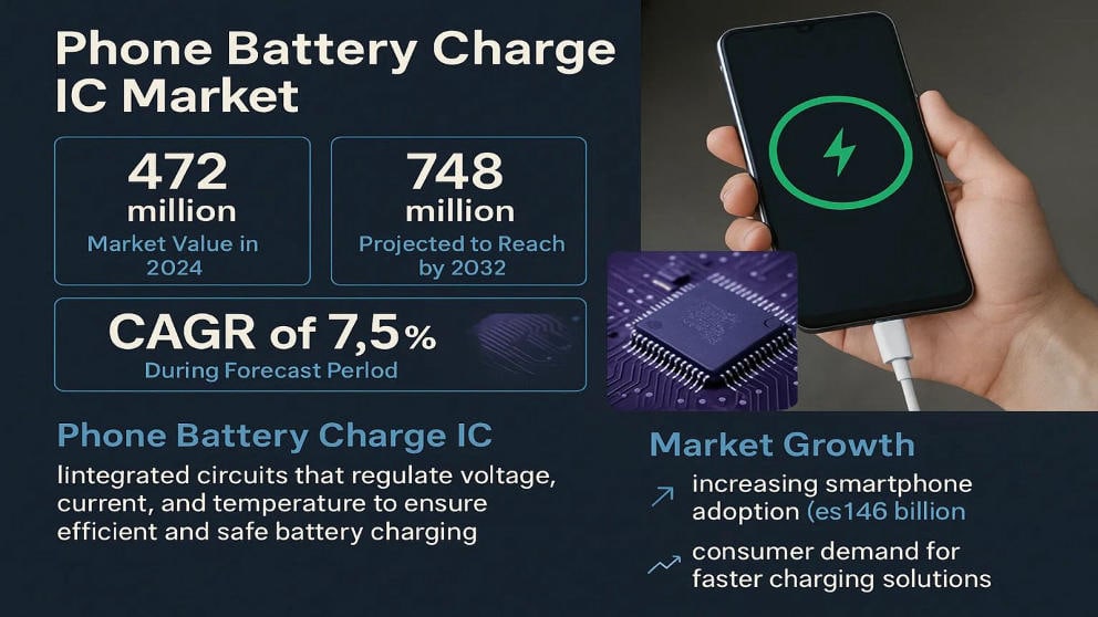 Phone Battery Charge IC Market: E-commerce Platforms Growing Rapidly at a CAGR of 7.5% to 2032