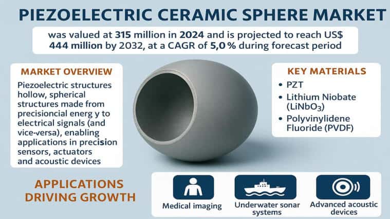 Piezoelectric Ceramic Sphere Market: Global Market Size, Growth Drivers, and Forecast 2025–2032