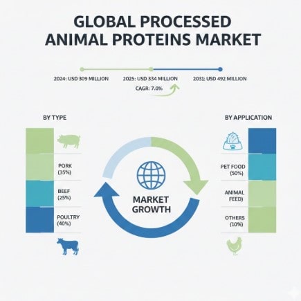 Processed Animal Proteins Market  CAGR in Growth : Share, Value, Size and Insights Analysis