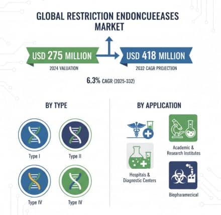 Restriction Endonucleases Market Revenue Growth Projected at 6.3% CAGR from 2026–2034