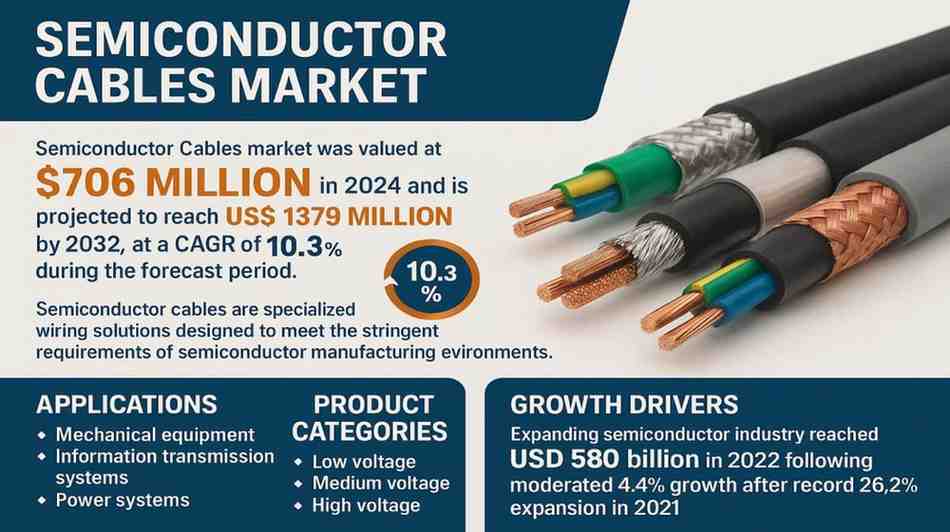 Semiconductor Cables Market, valued at a robust USD 706 million