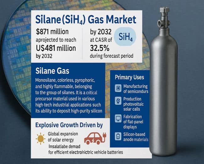 Silane (SiH4) Gas Market: Market Size and Key Players