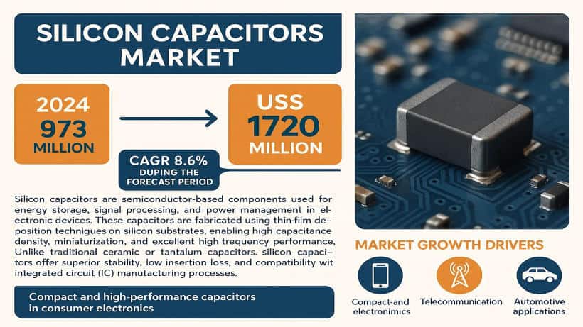 Silicon Capacitors Market: Digital Marketing Services Achieving a CAGR of 8.6% by 2032