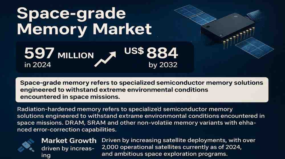 Space-Grade Memory Market Expands at 6.3% CAGR Through 2032