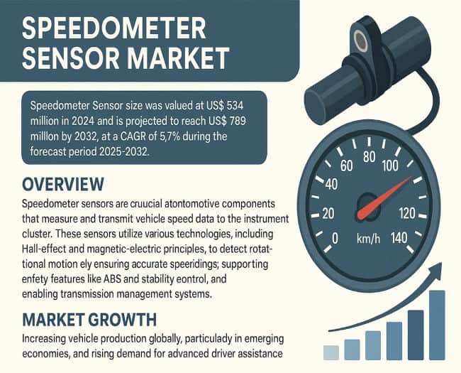 Speedometer Sensor Market: Market Size, Key Players, and Trends