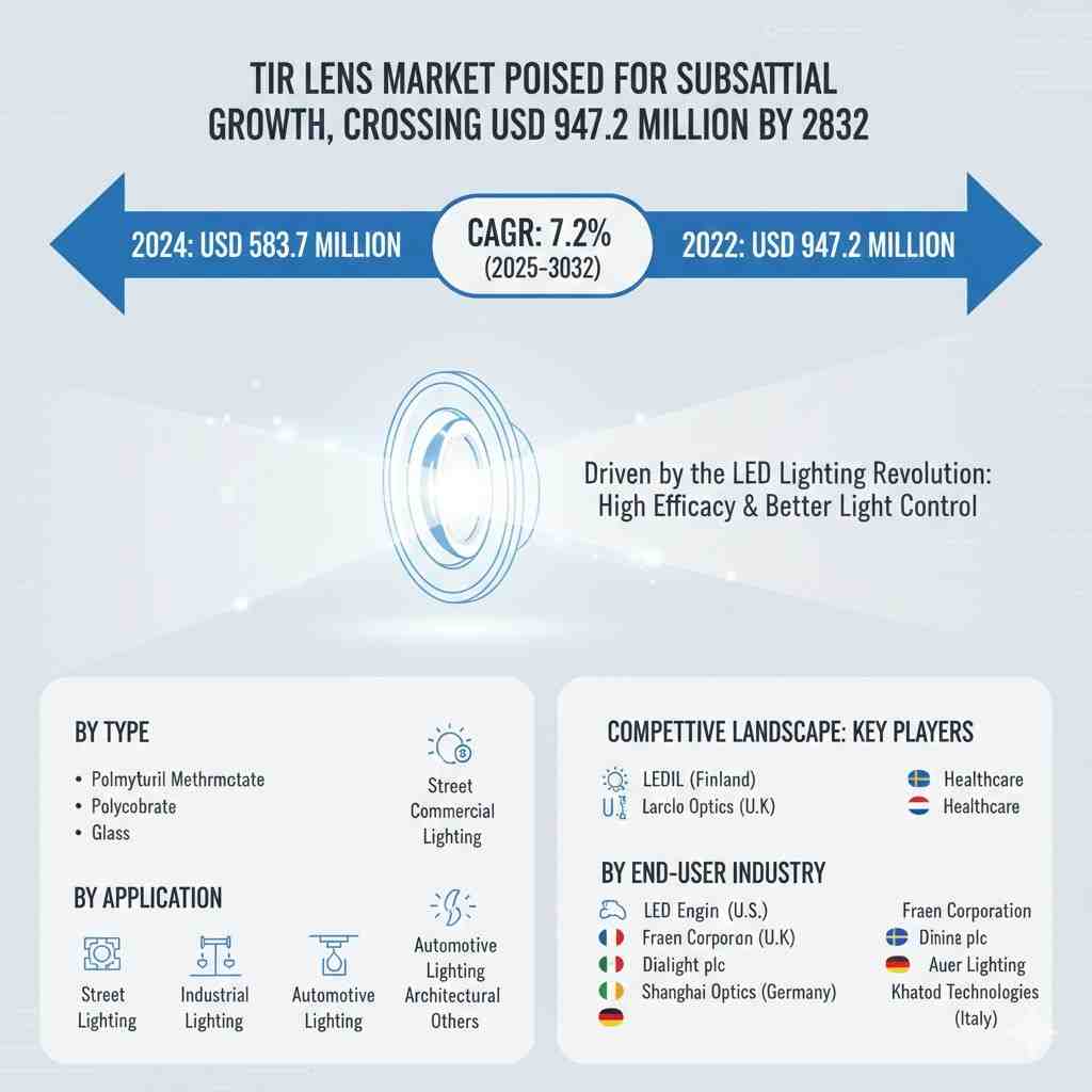 TIR Lens Market Poised for Strong Growth, Approaching USD 947.2 Million by 2033