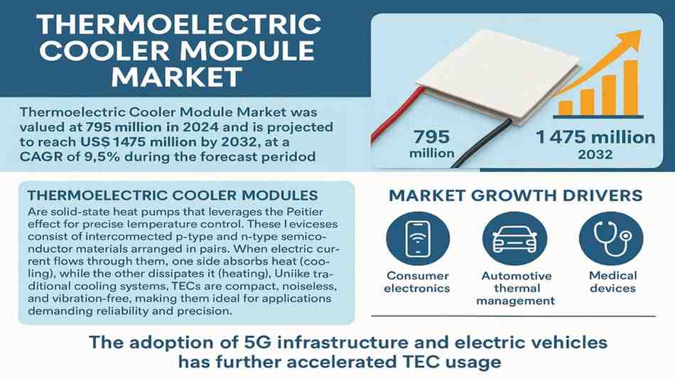 9.5% CAGR Positions Thermoelectric Cooler Module Market Among Fast-Growing Thermal Solutions
