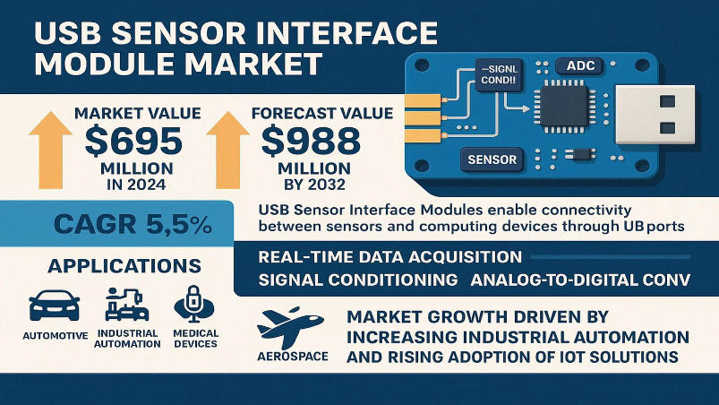 USB Sensor Interface Module Market Poised for Strong Growth by 2032 — Driven by Industrial Automation & Smart Sensing