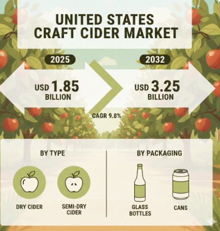 United States Craft Cider Market CAGR, Growth, Share, Value, Size, Analysis