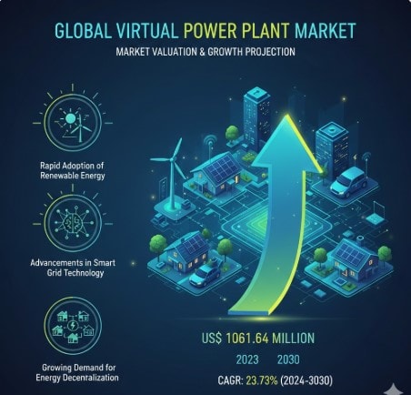 Virtual Power Plant Market Demand Drivers Supporting 23.73% CAGR (2026–2034)