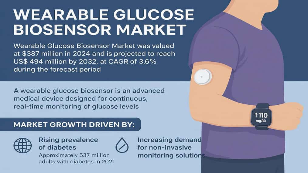 Wearable Glucose Biosensor Market: Key Drivers, Challenges, and Opportunities 2032