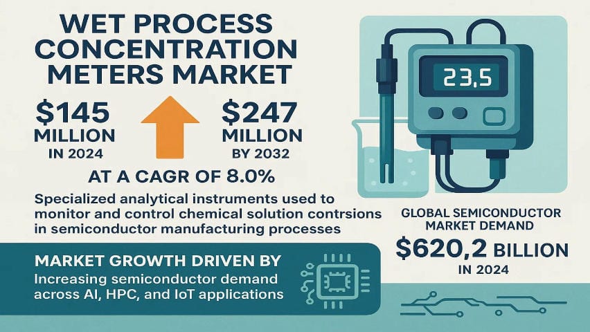 Wet Process Concentration Meters Market: Key Drivers, Challenges, and Opportunities 2032