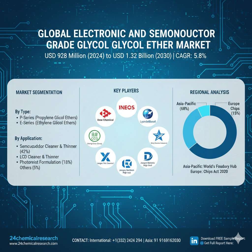 Top 8 Key Players in the Global Electronic and Semiconductor Grade Glycol Ether Market: Dow Chemical, INEOS, and More