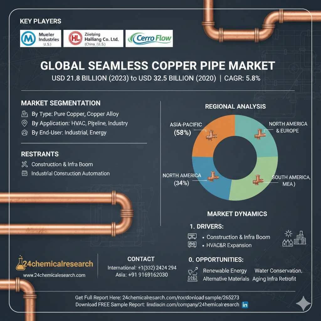 Global Seamless Copper Pipe Trends: A USD 32.5 Billion Roadmap to Sustainable Plumbing