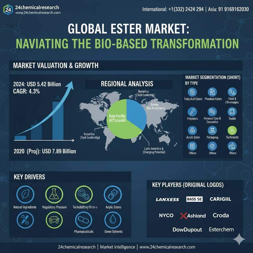 Global Ester Market: Navigating the USD 7.89 Billion Bio-Based Transformation