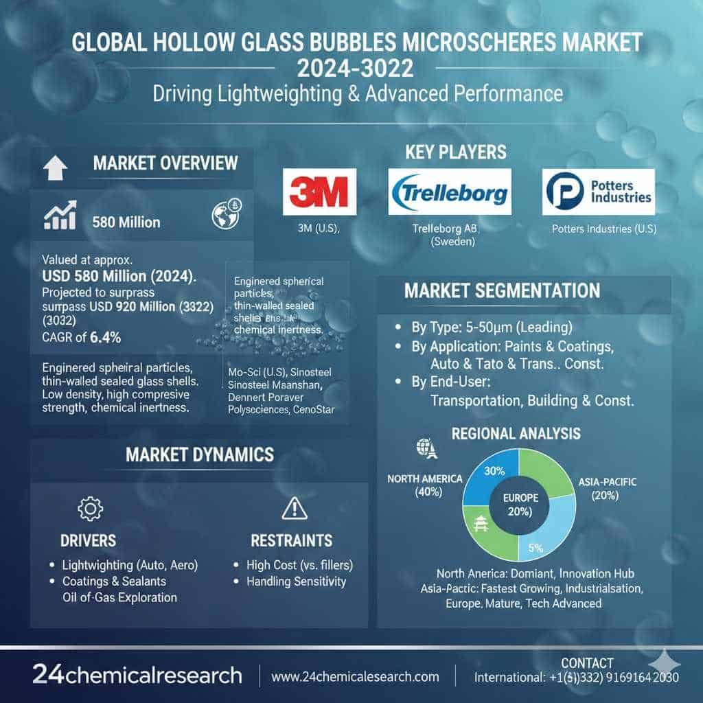 Next-Gen Material Science: Future Outlook of the USD 580 Million Hollow Glass Bubbles Industry
