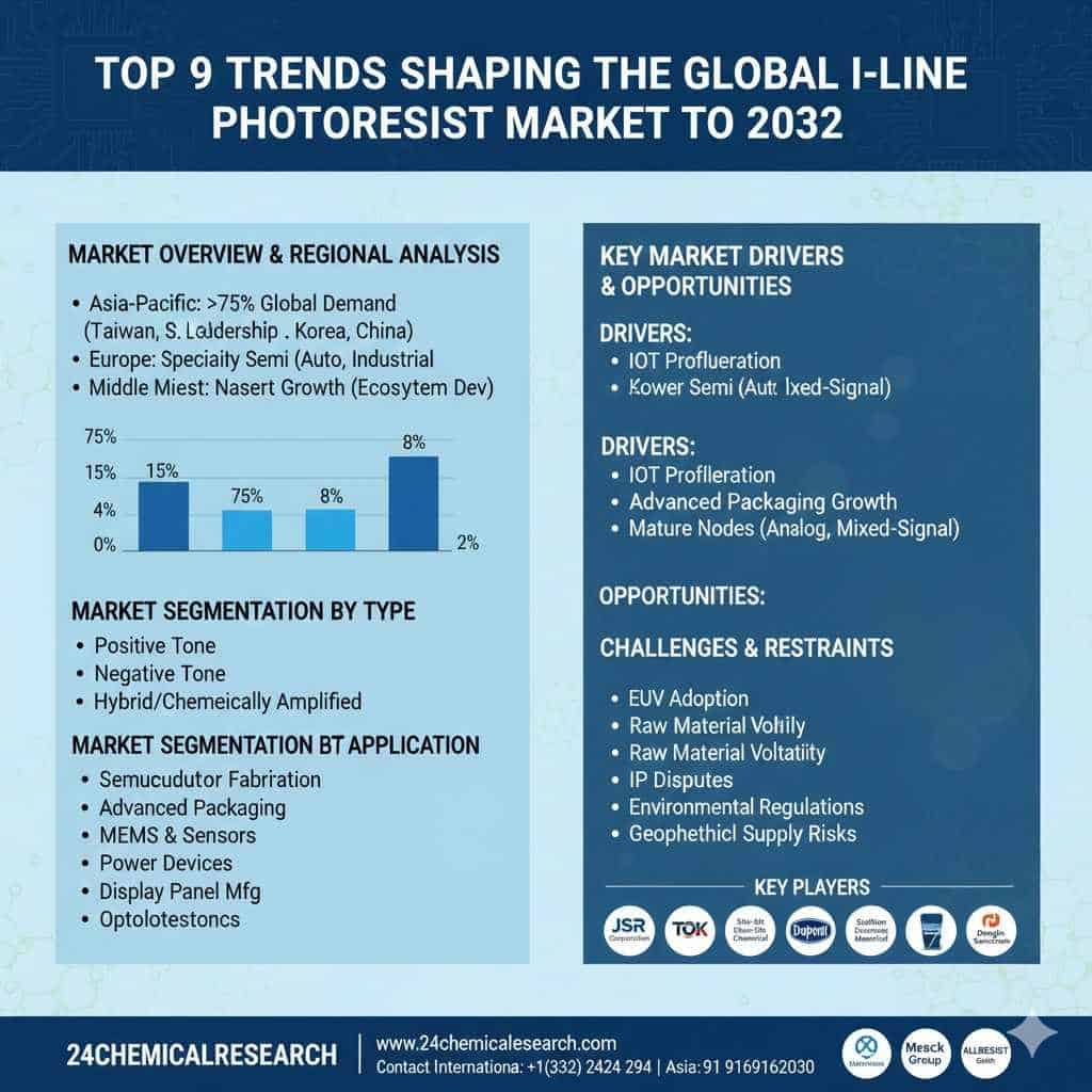 Top 9 Trends Shaping the Global I-line Photoresist Market to 2032