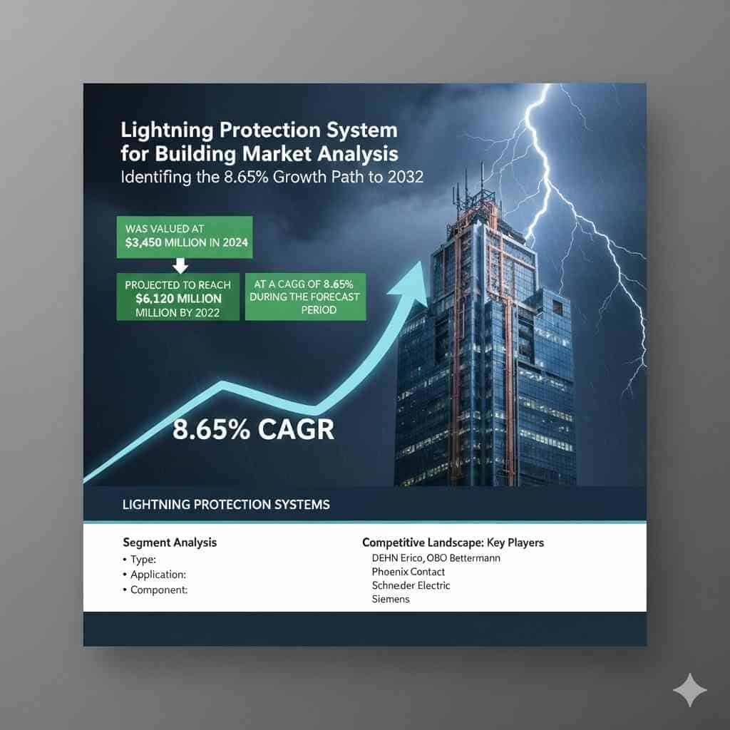 Protecting the Digital Foundation: How Smart Cities are Powering the 8.65% CAGR in Lightning Protection Systems