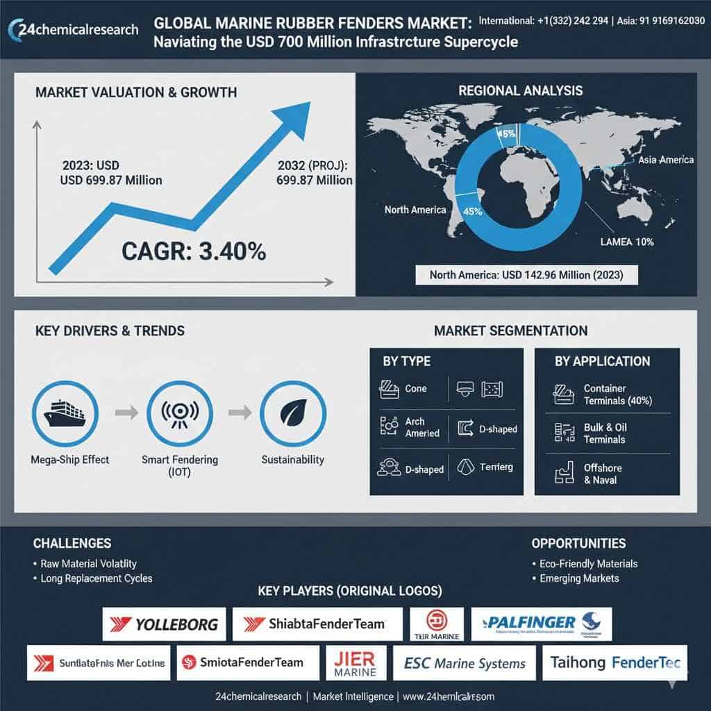 Global Marine Rubber Fenders 2026: Navigating the USD 700 Million Infrastructure Supercycle