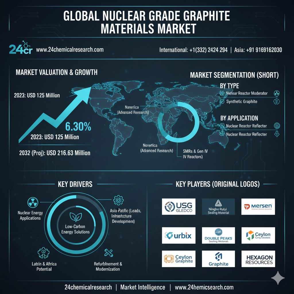 Global Nuclear Grade Graphite Market: Projected to Surpass USD 216 Million by 2032