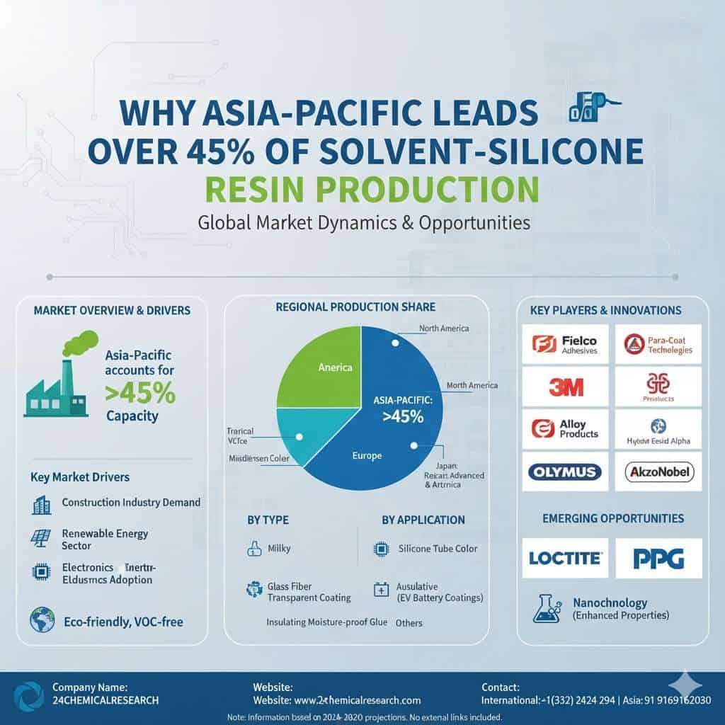 Why Asia-Pacific Leads Over 45% of Solvent-Free Silicone Resin Production