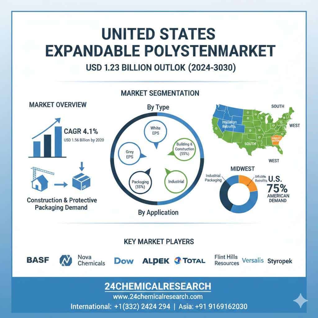 How Large is the United States Expandable Polystyrene Market in 2024? USD 1.23 Billion Outlook