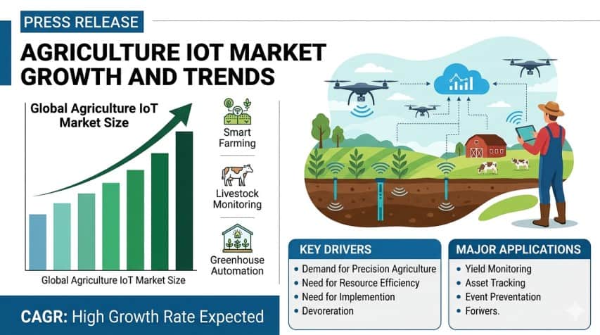 Agriculture IoT Market Transforms Farming Efficiency with Smart Connectivity, Precision Agriculture, and Data-Driven Innovation by 2031