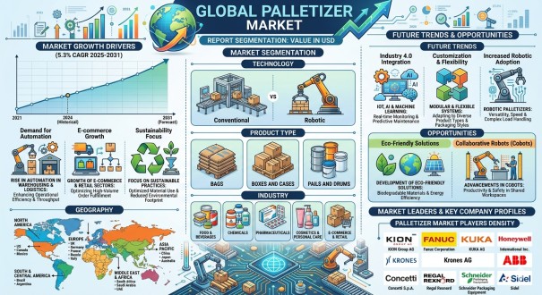 Palletizer Market Gains Momentum with Automation Trends, Smart Warehousing, and Global Supply Chain Evolution