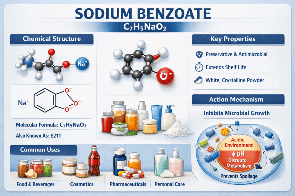 Sodium Benzoate Market Set to Reach US$ 231.40 Million by 2034 at 4.4% CAGR