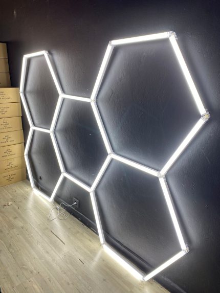 Linear Armatür Aydınlatma Altıgen Petek Beyaz Işık 5Lİ SET