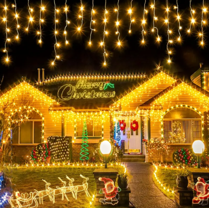 SAÇAK PERDE LED DIŞ MEKAN GÜNIŞIĞI RENK 2MT*80-60-40