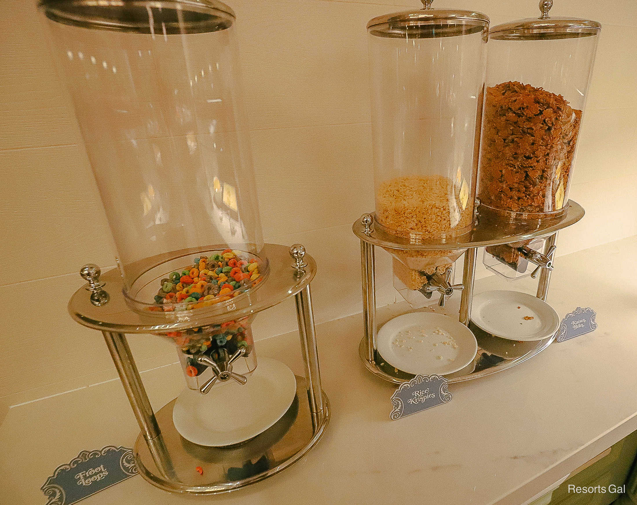 a stand with various cereals at 1900 Park Fare