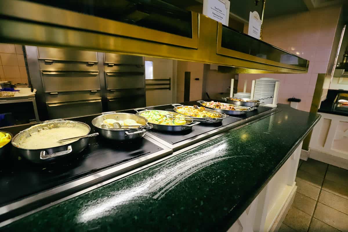 the buffet at Crystal Palace