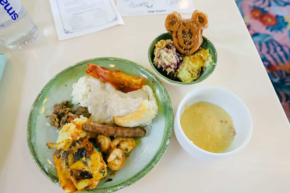a prepared breakfast plate at The Crystal palace