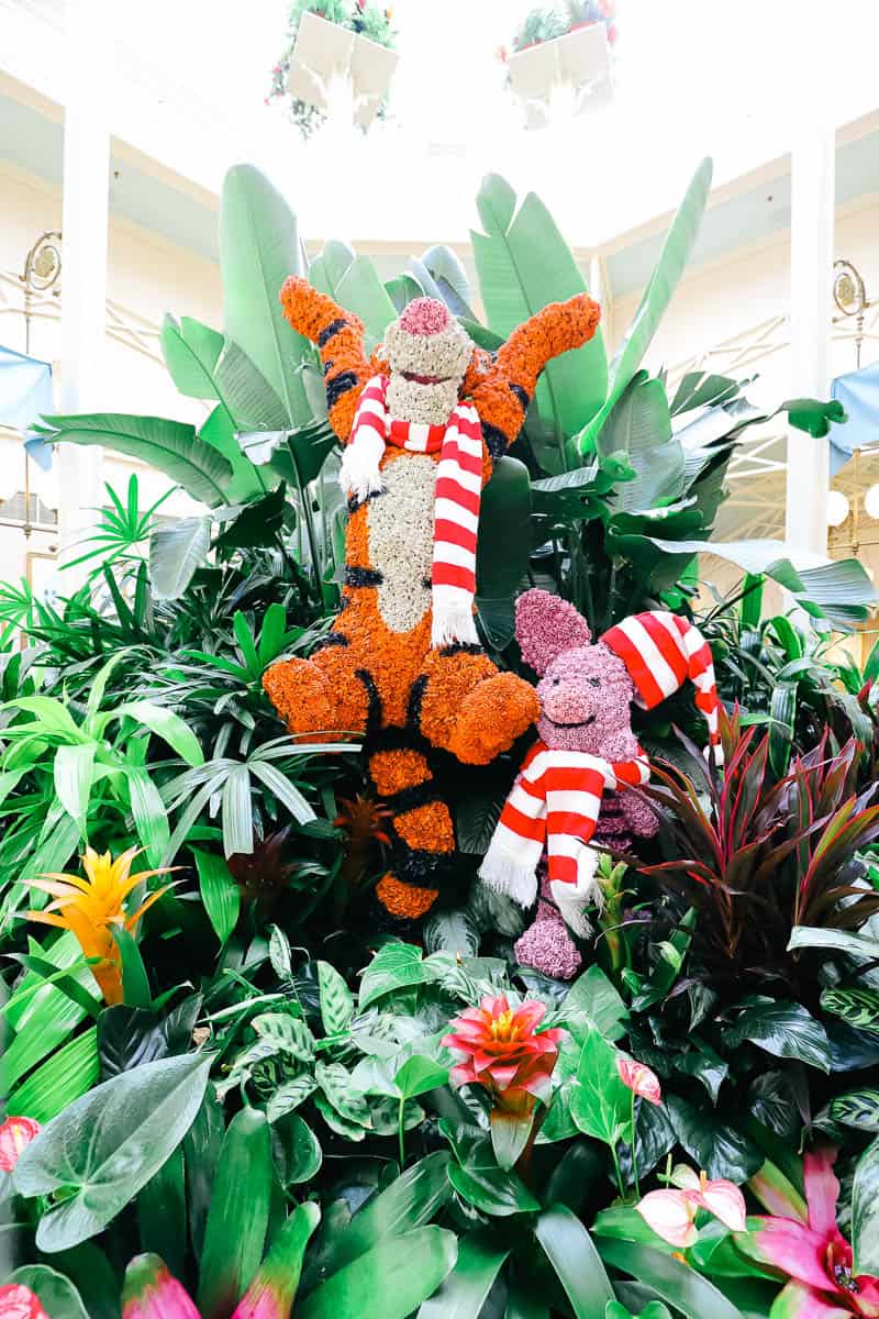 a topiary of Tigger and Piglet at Crystal Palace