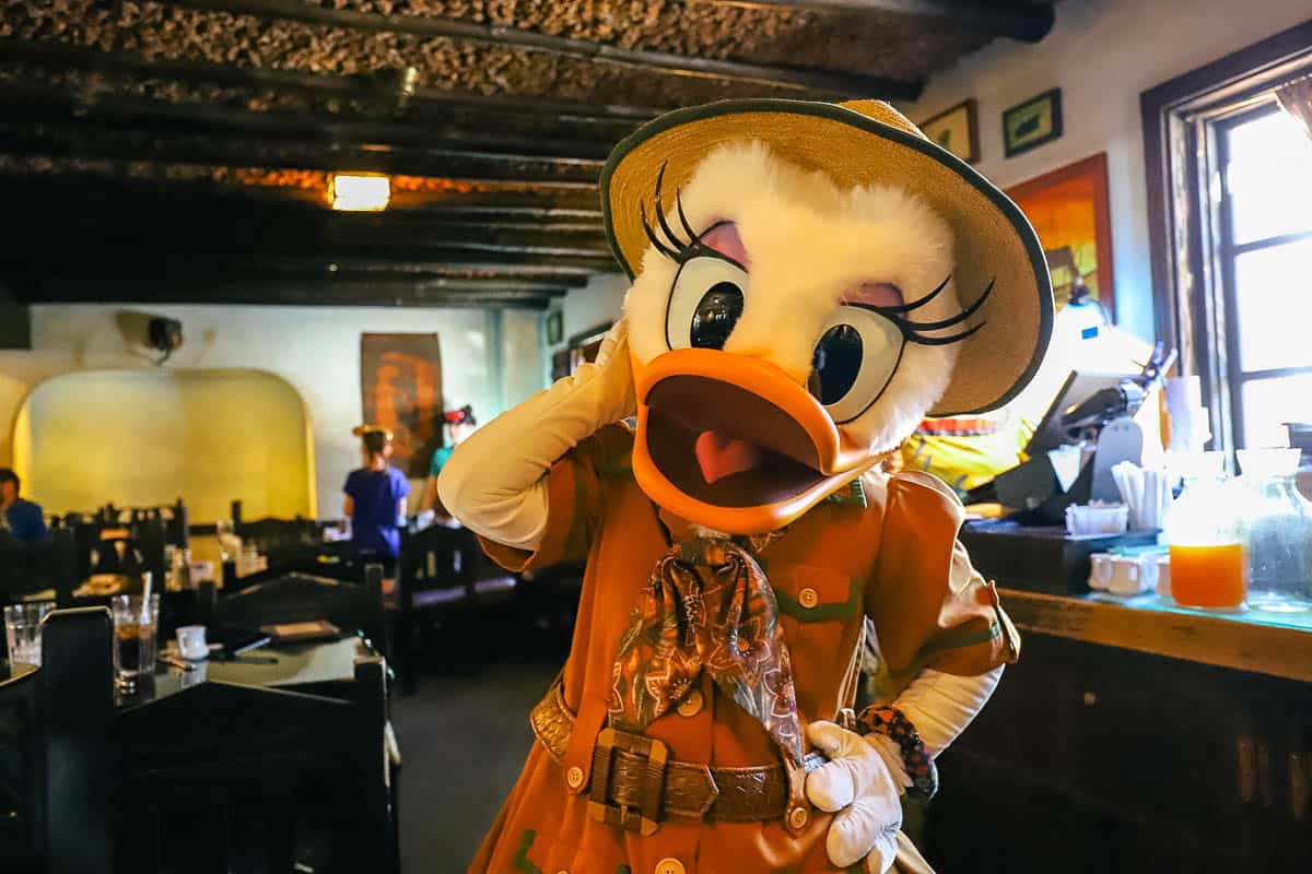 Daisy poses for a photo at Tusker House 