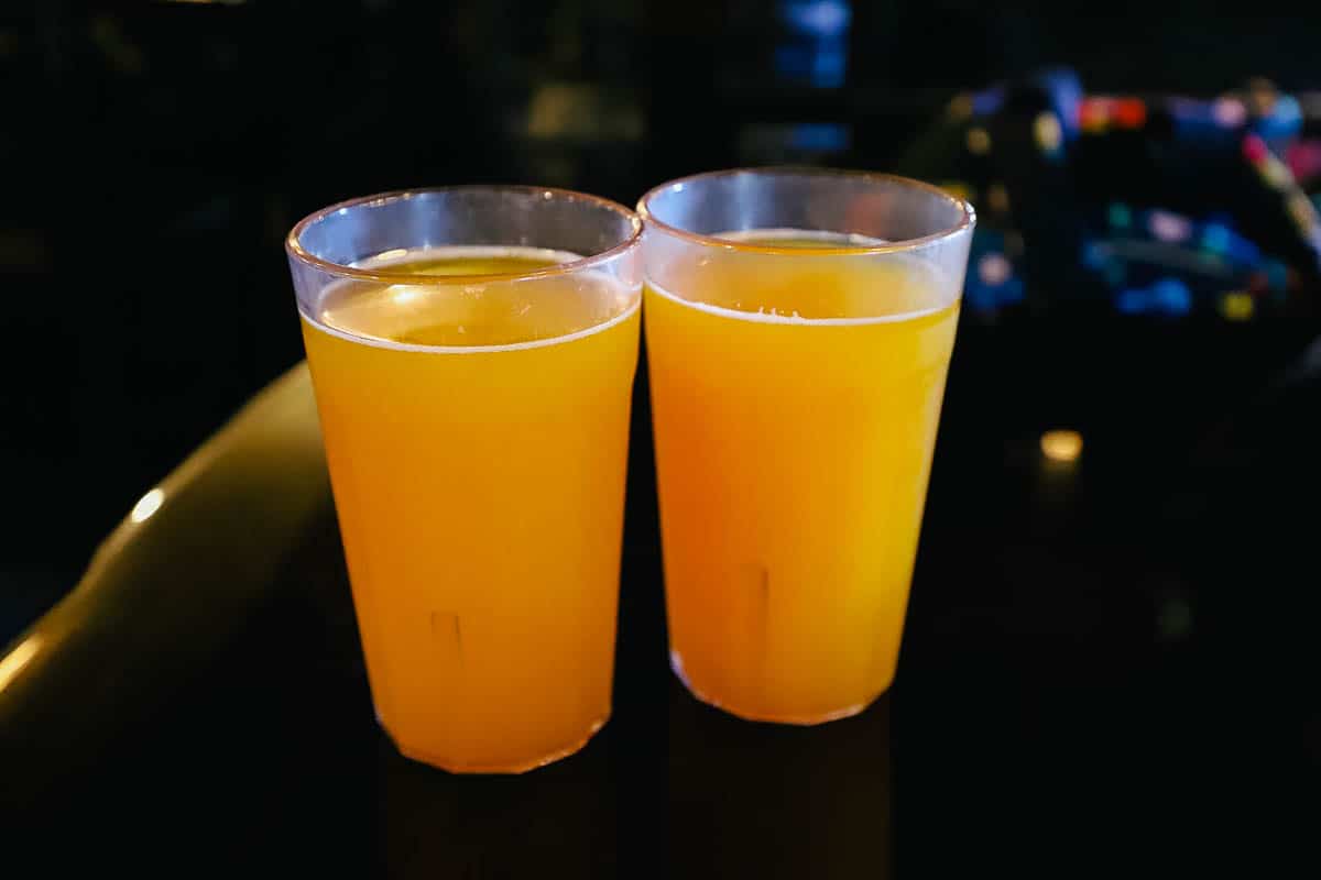 two glasses of POG juice 