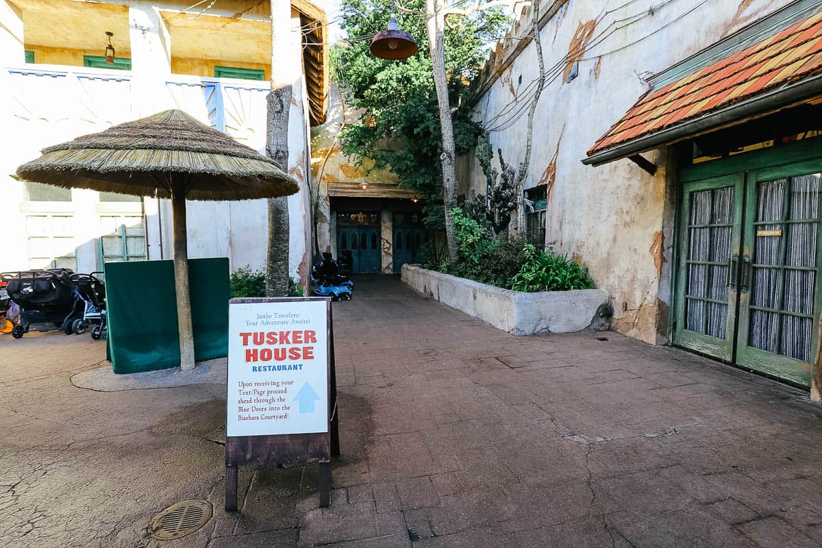 an area with stroller parking at Tusker House Restaurant 