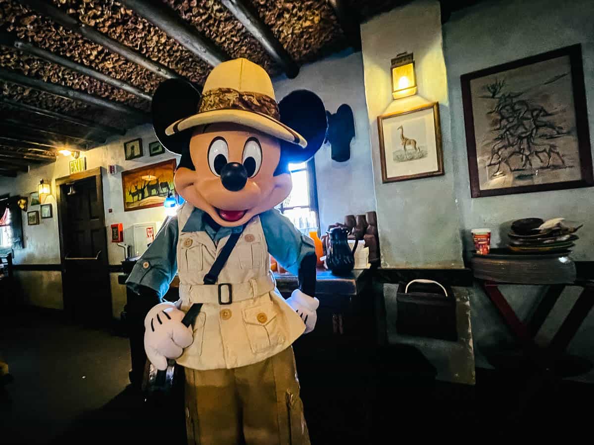 Mickey Mouse in his safari suit 