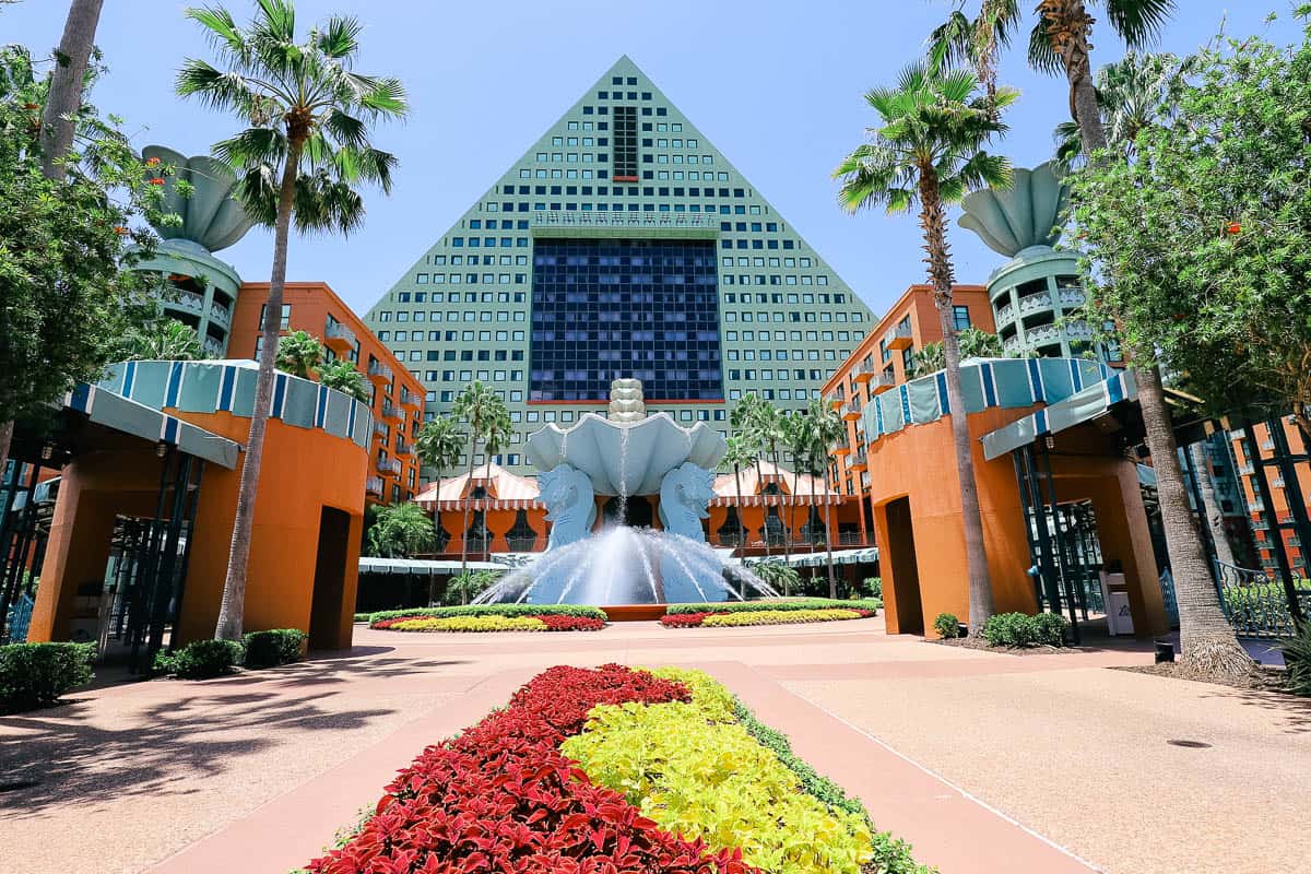 the Dolphin Hotel sitting in the Epcot Resorts Area