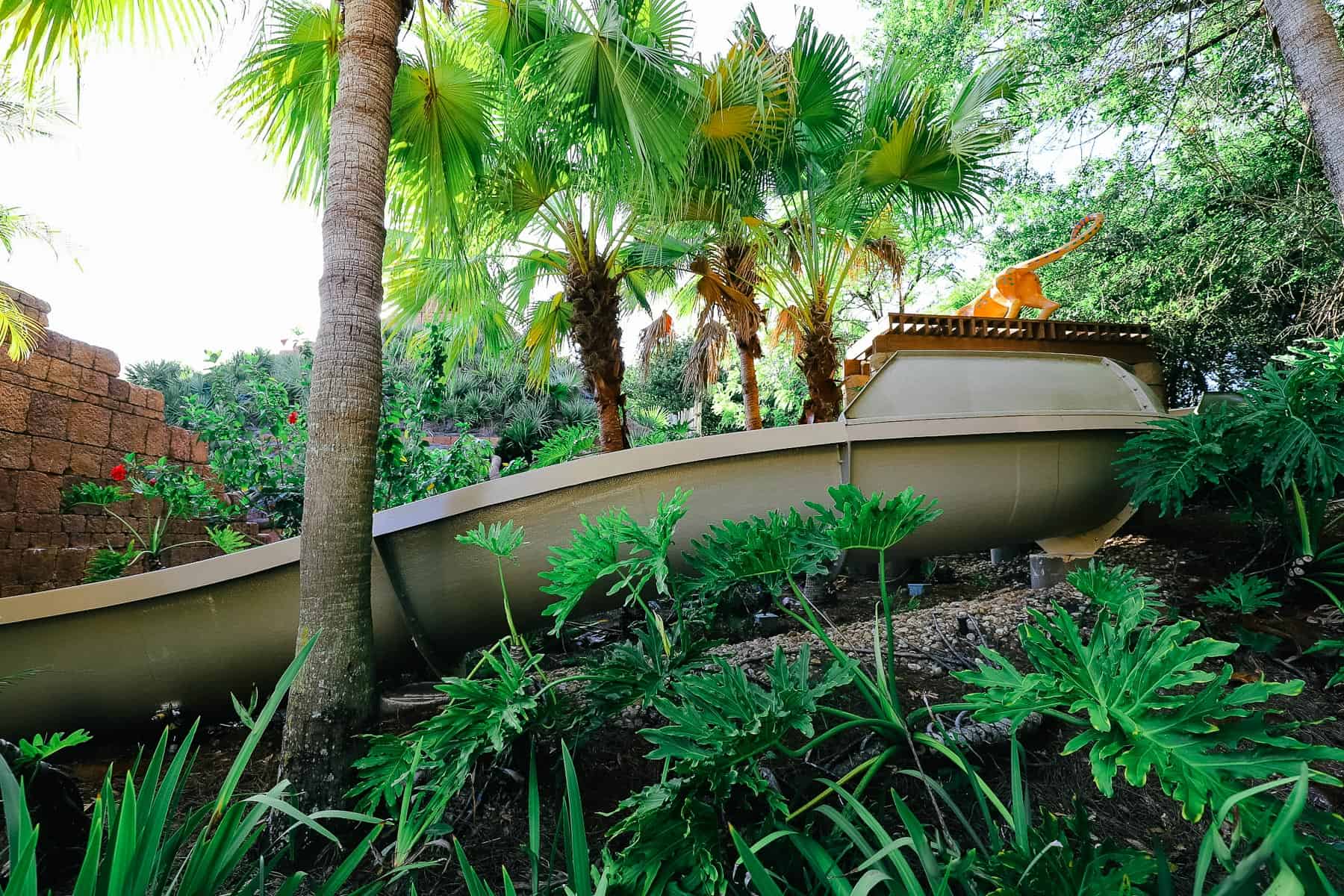 the Jaguar water slide at the Dig Site at Coronado Springs